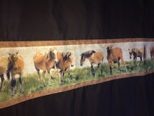 Load image into Gallery viewer, Shower Curtain - Dark Brown with Horses

