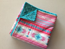 Load image into Gallery viewer, Baby Blanket - Pink Southwestern
