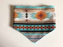 Load image into Gallery viewer, Baby Bib - Pale Teal Southwestern
