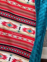 Load image into Gallery viewer, Baby Blanket - Red Southwestern
