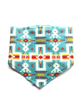 Load image into Gallery viewer, Baby Bib - Teal Crosses Southwestern
