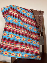 Load image into Gallery viewer, Baby Blanket - Light Blue Southwestern
