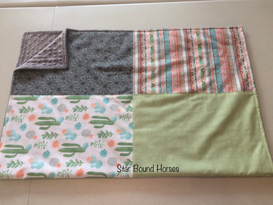 30% off - Baby Blanket - Southern Cactus